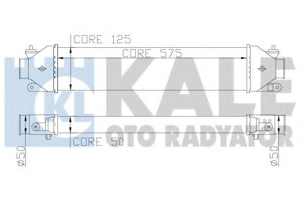 Интеркулер KALE Oto Radyator 346400