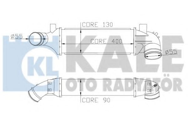 Интеркулер KALE Oto Radyator 346600