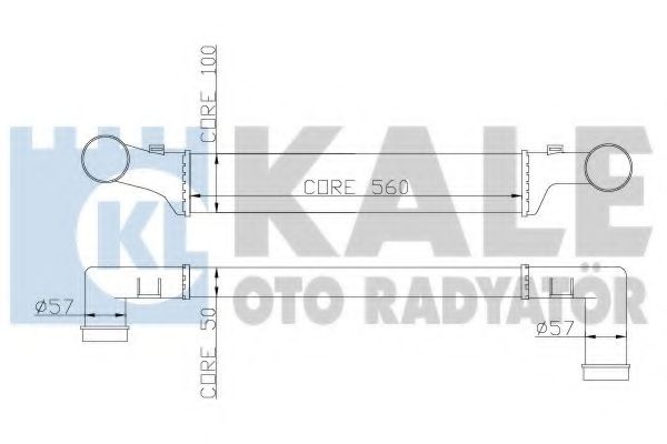 Интеркулер KALE Oto Radyator 347400