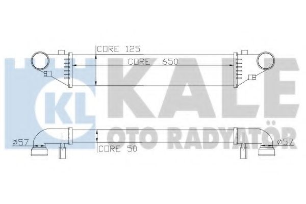 Интеркулер KALE Oto Radyator 347500