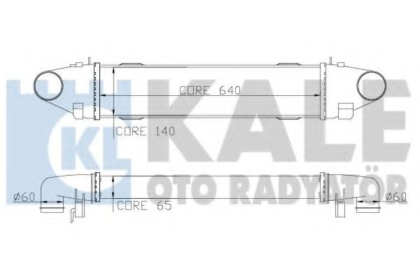 Интеркулер KALE Oto Radyator 347800