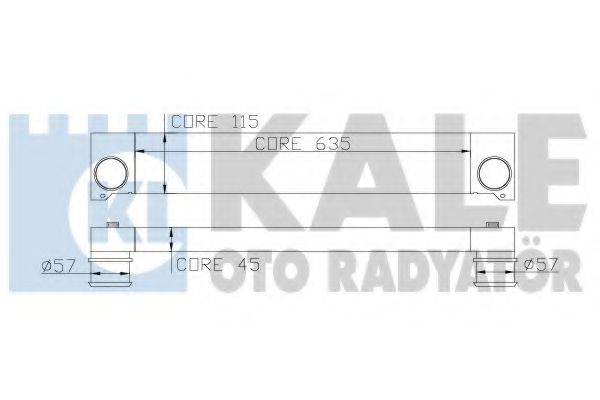 Интеркулер KALE Oto Radyator 348000