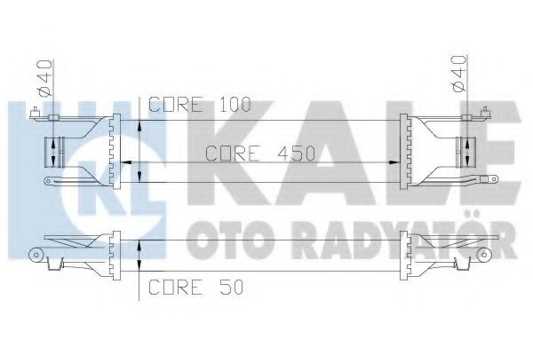 Интеркулер KALE Oto Radyator 348400