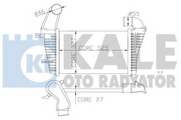 Интеркулер KALE Oto Radyator 345900