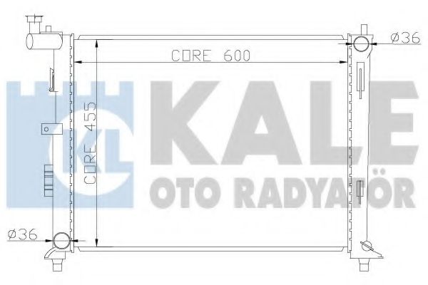 Радиатор охлаждения двигателя KALE Oto Radyator 341980