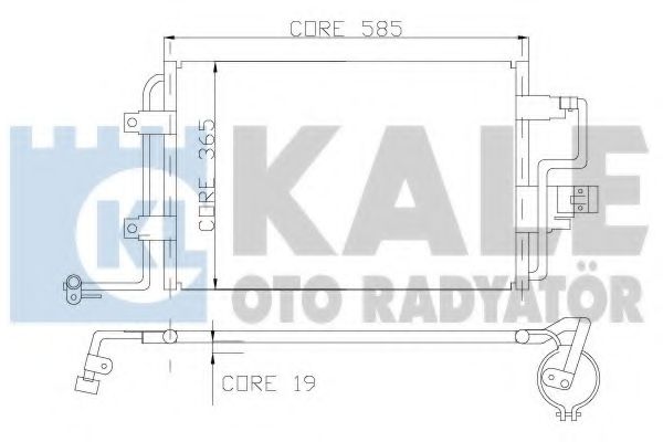 Радиатор кондиционера KALE Oto Radyator 390600