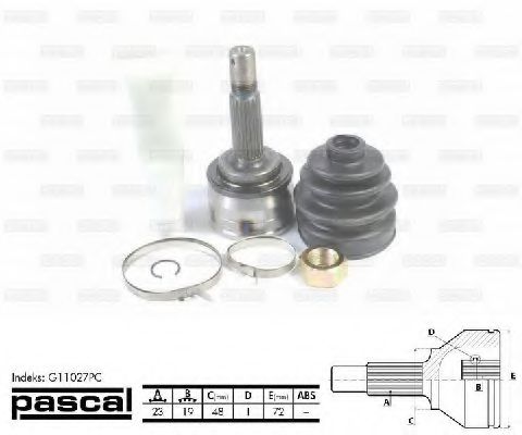 ШРУС PASCAL G11027PC ШРУС PASCAL G11027PC