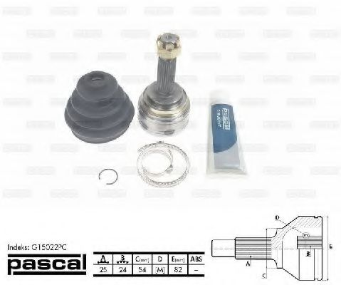 ШРУС с пыльником PASCAL G15022PC ШРУС с пыльником PASCAL G15022PC