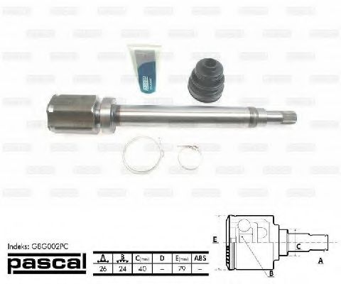 ШРУС с пыльником FORD 1602943 ШРУС с пыльником FORD 1602943