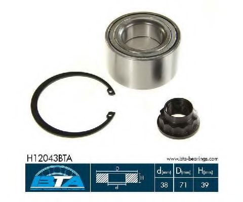 Подшипник ступицы BTA H12043BTA