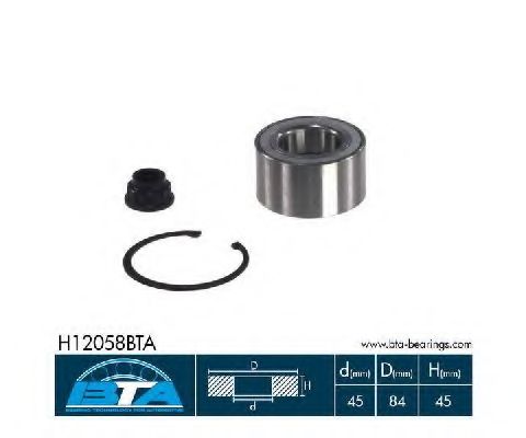 Подшипник ступицы BTA H12058BTA