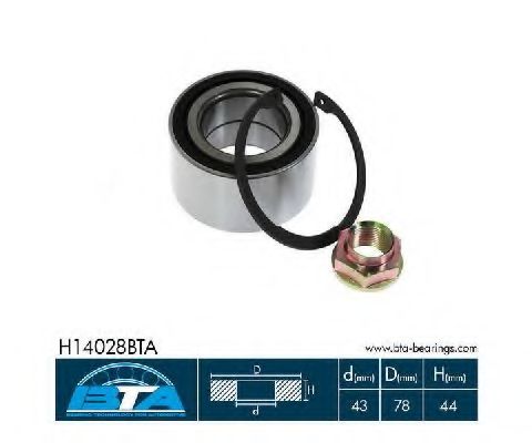 Подшипник ступицы BTA H14028BTA