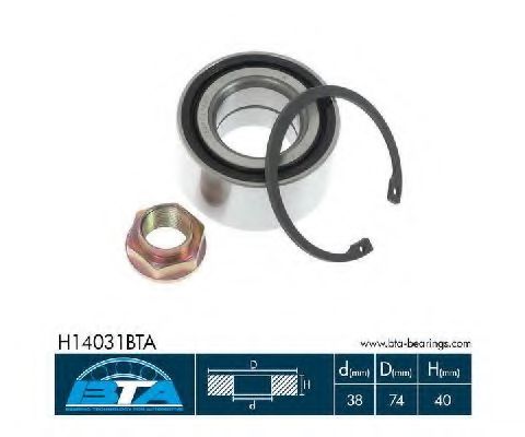 Подшипник ступицы BTA H14031BTA