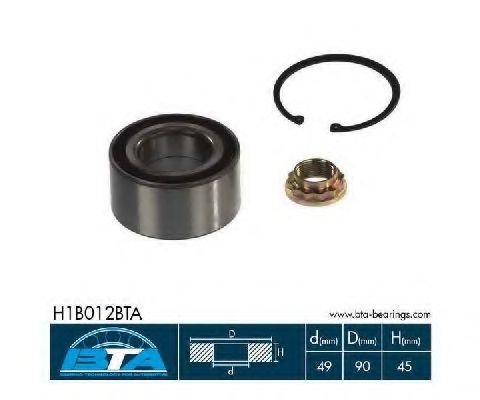 Подшипник ступицы BTA H1B012BTA