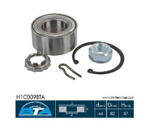 Подшипник ступицы BTA H1C009BTA