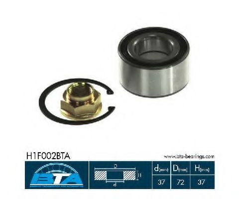 Подшипник ступицы BTA H1F002BTA