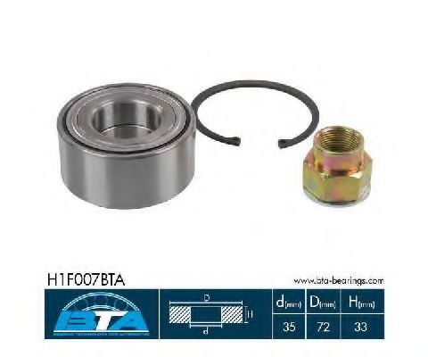 Подшипник ступицы BTA H1F007BTA