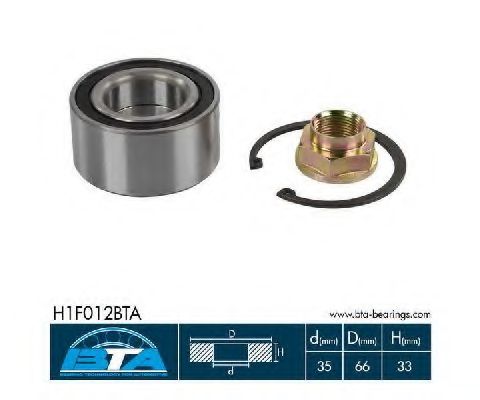 Подшипник ступицы BTA H1F012BTA