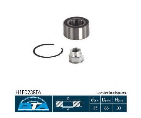 Подшипник ступицы BTA H1F023BTA