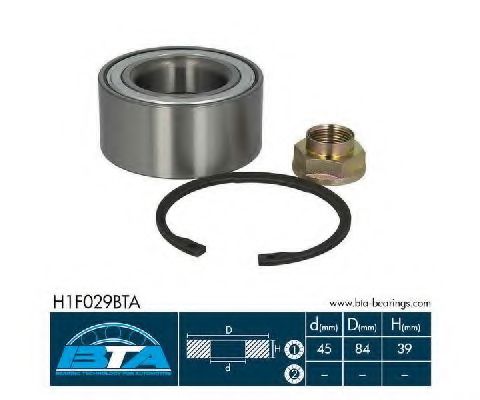 Подшипник ступицы BTA H1F029BTA