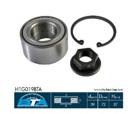 Подшипник ступицы BTA H1G019BTA