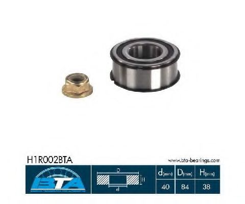 Подшипник ступицы BTA H1R002BTA
