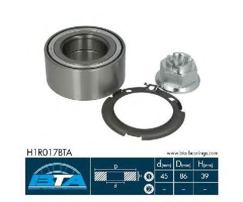 Подшипник ступицы BTA H1R017BTA