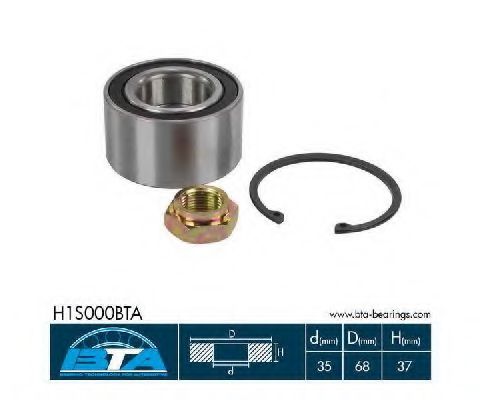Подшипник ступицы BTA H1S000BTA