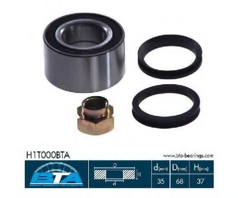 Подшипник ступицы BTA H1T000BTA