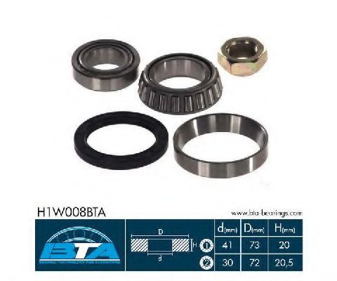 Подшипник ступицы BTA H1W008BTA
