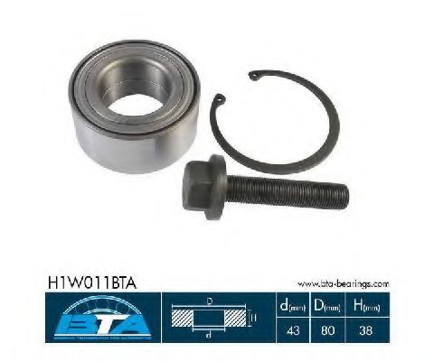 Подшипник ступицы BTA H1W011BTA