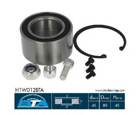 Подшипник ступицы BTA H1W012BTA