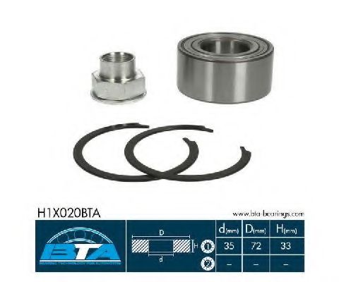 Подшипник ступицы BTA H1X020BTA