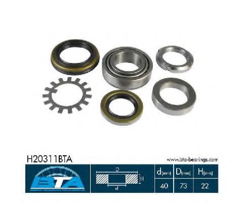 Подшипник ступицы BTA H20311BTA