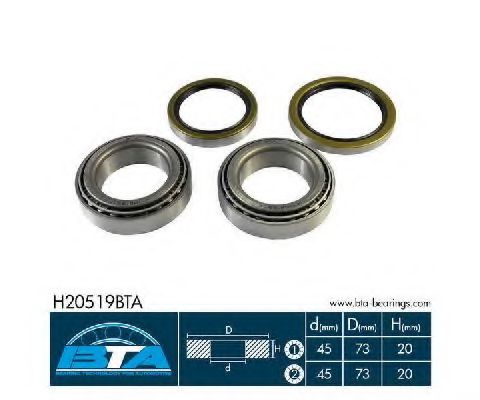 Подшипник ступицы BTA H20519BTA
