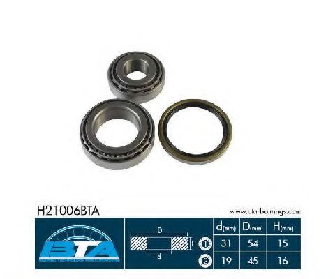 Подшипник ступицы BTA H21006BTA