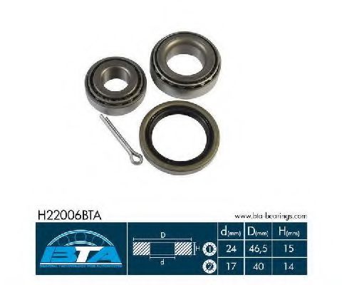 Подшипник ступицы BTA H22006BTA