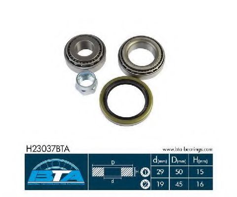 Подшипник ступицы BTA H23037BTA