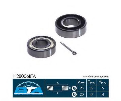Подшипник ступицы BTA H28006BTA
