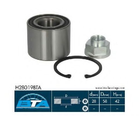 Подшипник ступицы BTA H28019BTA