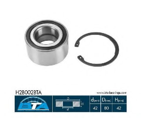 Подшипник ступицы BTA H2B002BTA