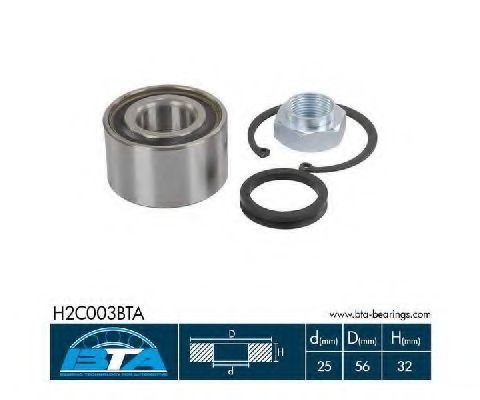 Подшипник ступицы BTA H2C003BTA