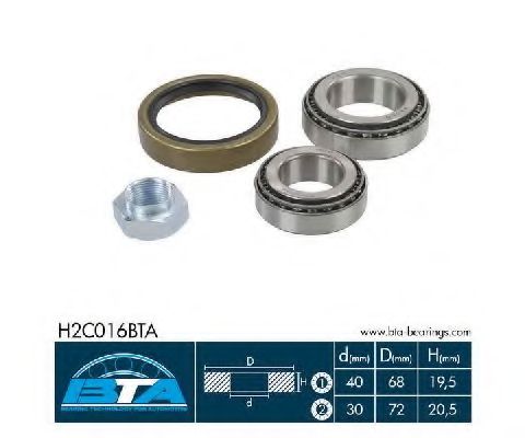 Подшипник ступицы BTA H2C016BTA