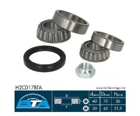 Подшипник ступицы BTA H2C017BTA