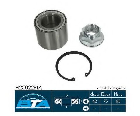 Подшипник ступицы BTA H2C022BTA