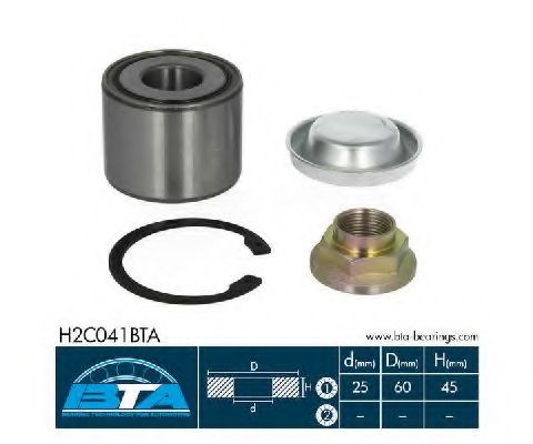 Подшипник ступицы BTA H2C041BTA