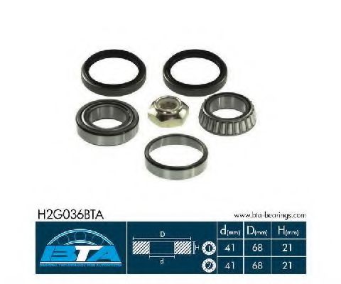 Подшипник ступицы BTA H2G036BTA