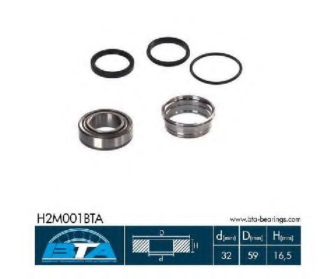 Подшипник ступицы BTA H2M001BTA