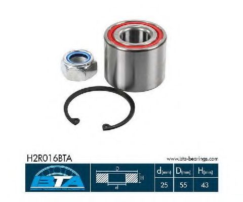 Подшипник ступицы BTA H2R016BTA