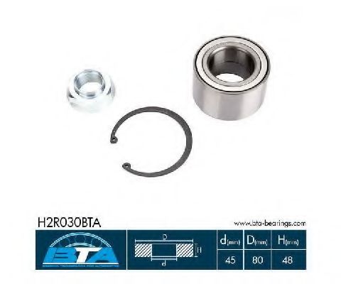 Подшипник ступицы BTA H2R030BTA